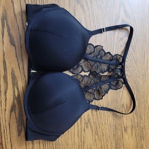 Adore Me Black Add 2 Cup Sizes Push Up Bra